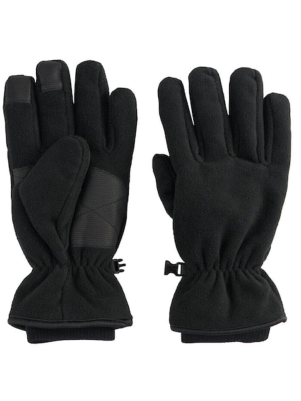 Men's Tek Gear Black Warm Tek Touchscreen Micro Fleece Gloves S/M
